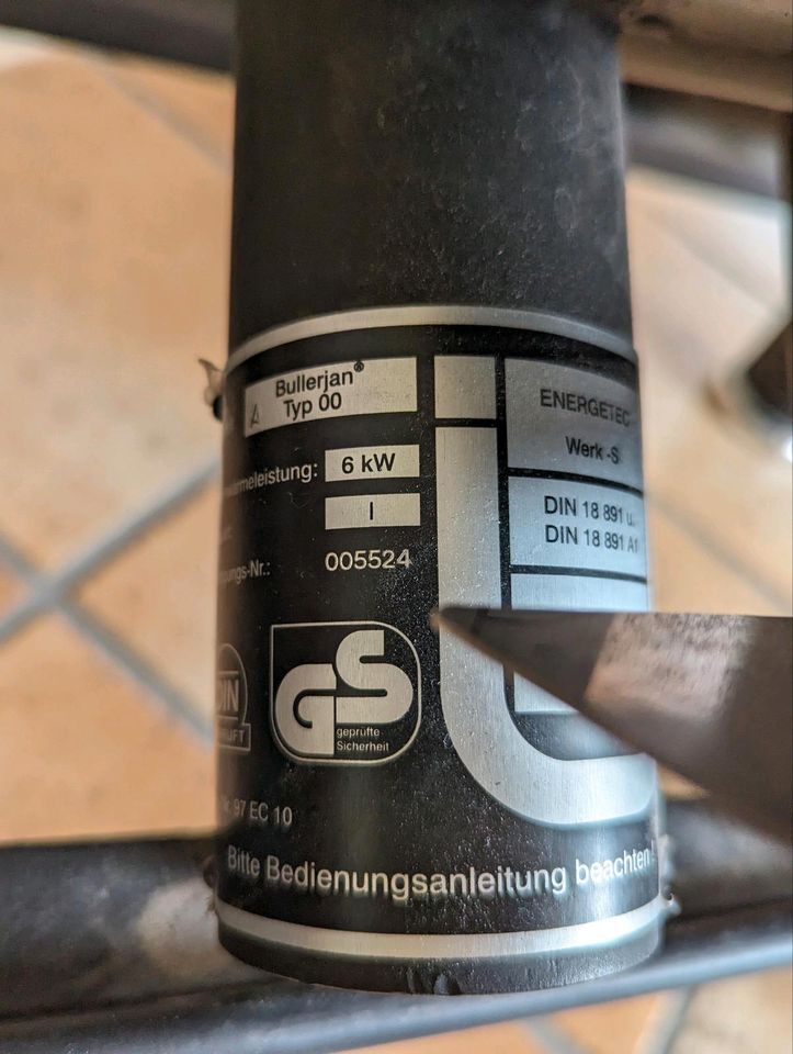 Bullerjan Type 00 + verhoging Rondo + RVS hitteschild